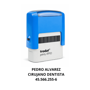 TIMBRE  4910 26X9MM AZUL TRODAT